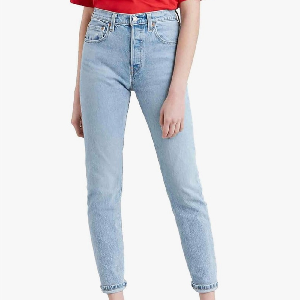 Levi's Women's 501 High Rise Light Blue Jeans